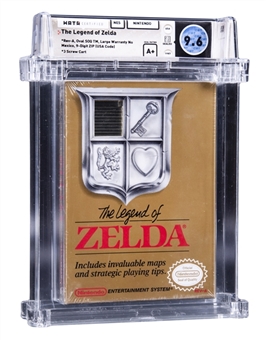 1987 NES Nintendo (USA) "The Legend of Zelda" Oval SOQ (Late Production) Sealed Video Game - WATA 9.6/A+